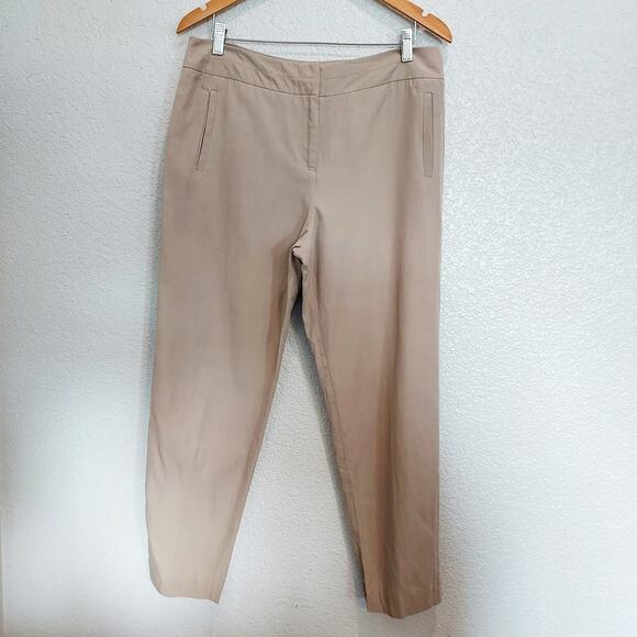 Pendelton Tan Silk Blend Trouser Pants Size 12 - Picture 2 of 13